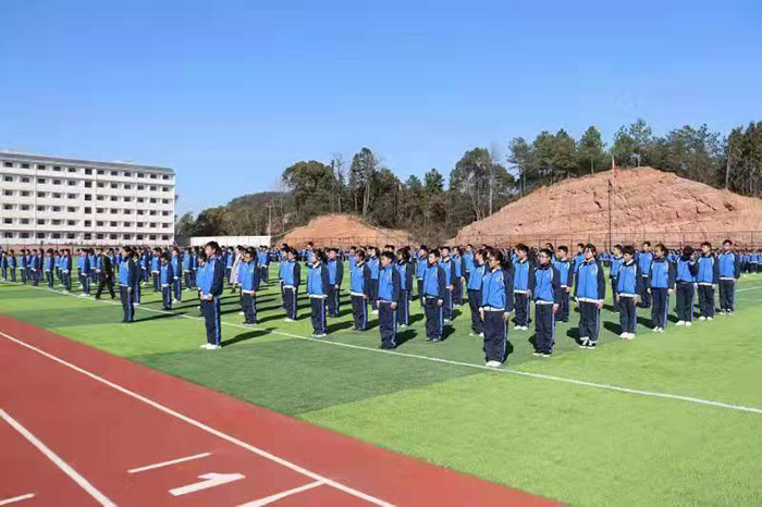 龙翔中学七年级举行广播操比赛 - 学校动态 - 上饶县